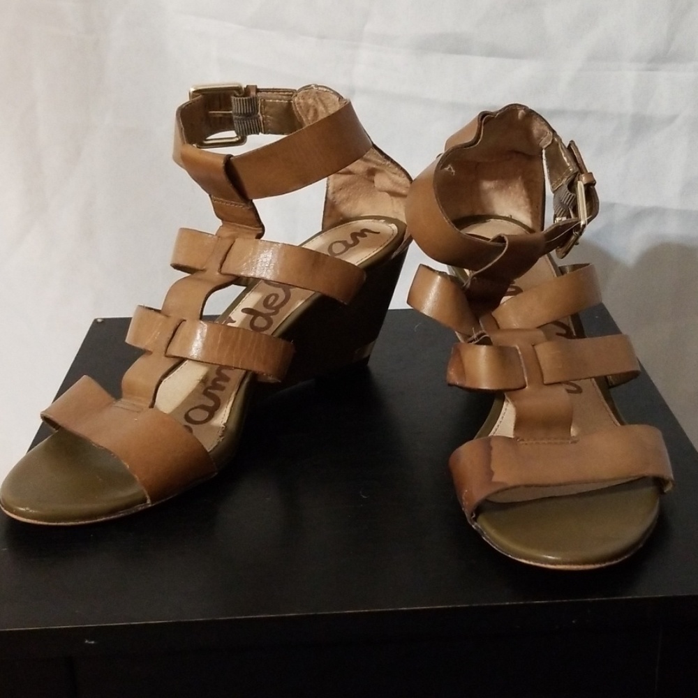 Sam Edelman gladiator wedge heels